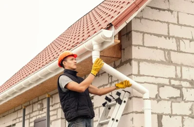 Pose et remplacement de gouttières à Vaivre